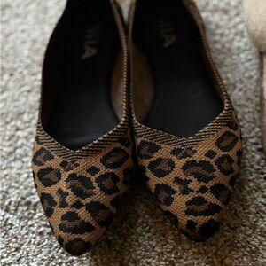 MIA Women's Animal Print Flats - Brown and Black